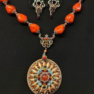 FAITH Jewelry necklace and earring set